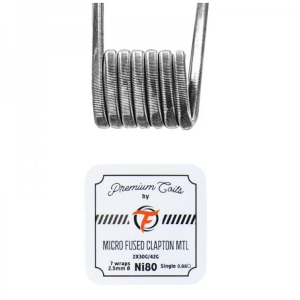 Fumytech Micro Fused Clapton MTL Ni80 0.88ohm New Version (10pcs)